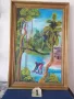 Стари картини, рисувани на платно с автографи , снимка 12