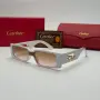Слънчеви очила Cartier Panther Edition правоъгълни нови, черно и бяло, снимка 6