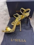Оригинални сандали LeSILLA огледално златно, снимка 4