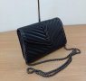  Луксозна Черна чанта YSL код SG67ZA, снимка 2