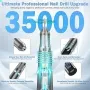 NAILGIRLS Безжична електрическа бормашина за нокти, 35000RPM преносима електрическа, снимка 2
