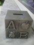 Обучително метално кубче с английската азбука, снимка 1 - Образователни игри - 34006942