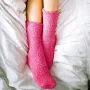 ПРОМОЦИЯ Меки и пухкави чорапи в ярко розов цвят със забавно послание, снимка 6