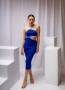 Елегантна синя рокля , снимка 1