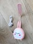 Лампа за четене USB LED Kawaii Rabbit 2в1,Настолна лампа,Детска защита на очите,Карикатура Зайче, снимка 8