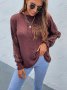 Дамски едноцветен шикозен пуловер с отворени шевове, 2цвята - 023, снимка 14