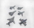 Комплект от 6 Стари Играчки Самолетчета Авиация, снимка 5