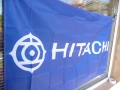 Hitachi знаме флаг Хитачи касетофони касетки видео ретро синьо музика касета декове аудио техника , снимка 2