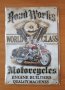 Motorcycles - Метална Табела