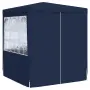 vidaXL Професионална парти шатра със стени 2x2 м синя 90 г/м², снимка 3