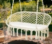 Двойна бежова градинска люлка , снимка 1