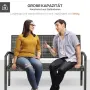 Градинска пейка Outsunny, ратанова имитация, снимка 2