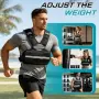 Жилетка с регулируеми тежести JX Fitness, 2,7–9 кг, снимка 3