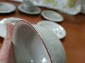 Стар български порцелан чинийки и чашки барок , снимка 5