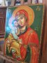 Икона св. Богородица с Младенеца , снимка 4