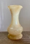 Декоративна ваза от камък (предположително мрамор/алабастър), винтидж, снимка 1