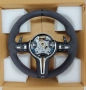 ME15 BMW M Sport Alcantara мултифункционален волан – M емблема, пера и трицветен шев + Airbag подаръ, снимка 1