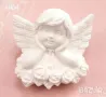 Ангел подпрян на рози дълбок силиконов молд форма фондан шоколад гипс свещ сапун, снимка 8