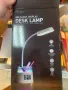  LED настолна лампа с държач за писалка и USB порт / RGB светлина / Светещ Часовник, снимка 9