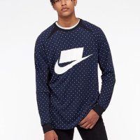Nike Tech Fleece Polka Dot Men Shirt Sz L / #00528 /, снимка 1 - Спортни дрехи, екипи - 42387533