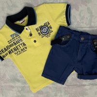 Комплект от панталонки и блузка с якичка, снимка 4 - Детски комплекти - 41291517
