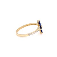 Златен дамски пръстен 1,63гр. размер:56 14кр. проба:585 модел:21867-1, снимка 2 - Пръстени - 44201903