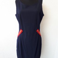 Тъмно синя рокля-сукман Love Moschino, снимка 7 - Рокли - 35886545