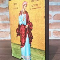 Икона на Света Агата icona Sveta Agata, снимка 3 - Икони - 35999349