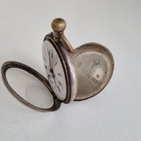 Антикварен механичен джобен сребърен часовник Swiss Galonne 800 silver , снимка 8 - Джобни - 42179092