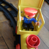 Лего Дупло влак с релси - сет, винтаж, снимка 8 - Влакчета, самолети, хеликоптери - 36391250
