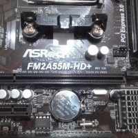 Дънна платка Asrock FM2A55M-HD+, снимка 3 - Дънни платки - 35843616