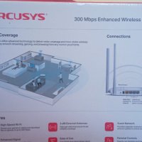 WiFi рутер Mercusys MW325R, 300Mbps, 4 порта, 10/100Mbps, 4 антени, снимка 2 - Рутери - 41978623
