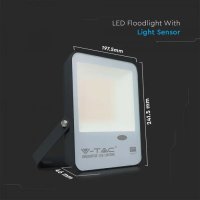 LED Прожектор 50W Сензор Super BRIGHT 120Lm/W - 5 Години Гаранция, снимка 10 - Лед осветление - 34547920
