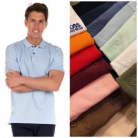 Hugo Boss мъжка тениска с яка 13 цвята , снимка 1 - Тениски - 35740872