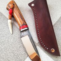 Ръчно изработен ловен нож от марка KD handmade knives ловни ножове, снимка 2 - Ловно оръжие - 30284314