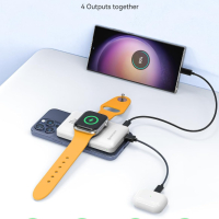 NEWDERY Магнитен Power Bank за Apple Watch & iPhone, 10000mAh PD 20W, снимка 5 - Външни батерии - 44512234