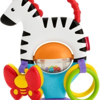 Бебешка дрънкалка гризалка Fisher Price - Зебра, снимка 2 - Дрънкалки и чесалки - 40249430