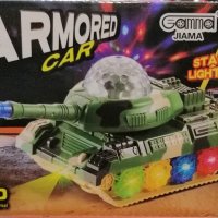 Детски светещ танк със звук и светлина Аrmored CAR, снимка 2 - Други - 41619489