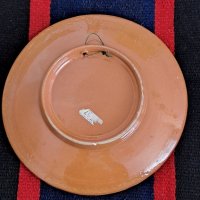 Ретро италианска декоративна чиния,  майолика , снимка 5 - Антикварни и старинни предмети - 44429351