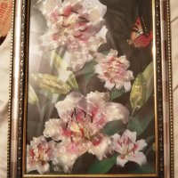 Рамка с лъскави цветя, снимка 1 - Други стоки за дома - 38810013