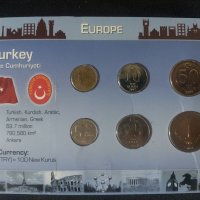 Комплектен сет - Турция 2005-2007 , 6 монети , снимка 1 - Нумизматика и бонистика - 44483265