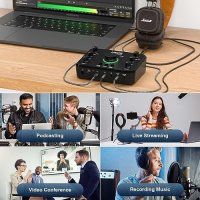 Нов LEKATO LP-1 Аудио Интерфейс Bluetooth Студийно Качество Подкастинг, снимка 5 - Аудиосистеми - 44178150