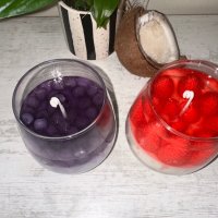 Ароматни свещи панакота-боровинки и ягоди, снимка 2 - Други - 44159360