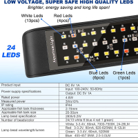LED лампа за аквариум, снимка 7 - Оборудване за аквариуми - 44524097