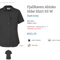 FjallRaven Abisko Hike Shirt SS W, Оригинална Риза, Размер L. Код 1688, снимка 2 - Ризи - 36409699