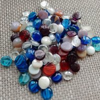 стъклени перли, различни цветове. От Италия, снимка 1 - Други - 40503046