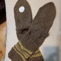 Ръчно плетени чорапи вълна 43 размер, снимка 2 - Мъжки чорапи - 39317091