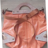 Дамска чанта JEANNETTE LEHR естествена кожа , снимка 5 - Чанти - 42570042