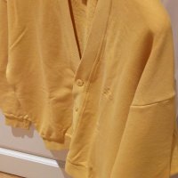 Жилетка Benetton size XL, 100% памук, жълт цвят, снимка 8 - Детски пуловери и жилетки - 42206686