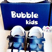 №19-№24, Бебешки сандали за момче BUBBLE KIDS в синьо и в бяло, снимка 3 - Бебешки обувки - 33146670